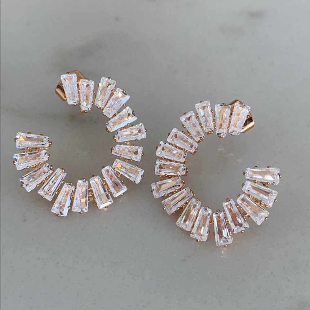 Crystal and Gold earrings